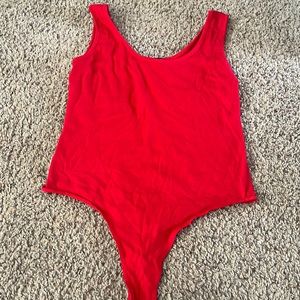 XL Red Tank Too Body Suit